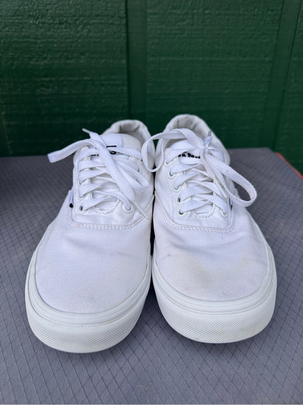 Vans Women's White Low-Top Canvas Sneakers